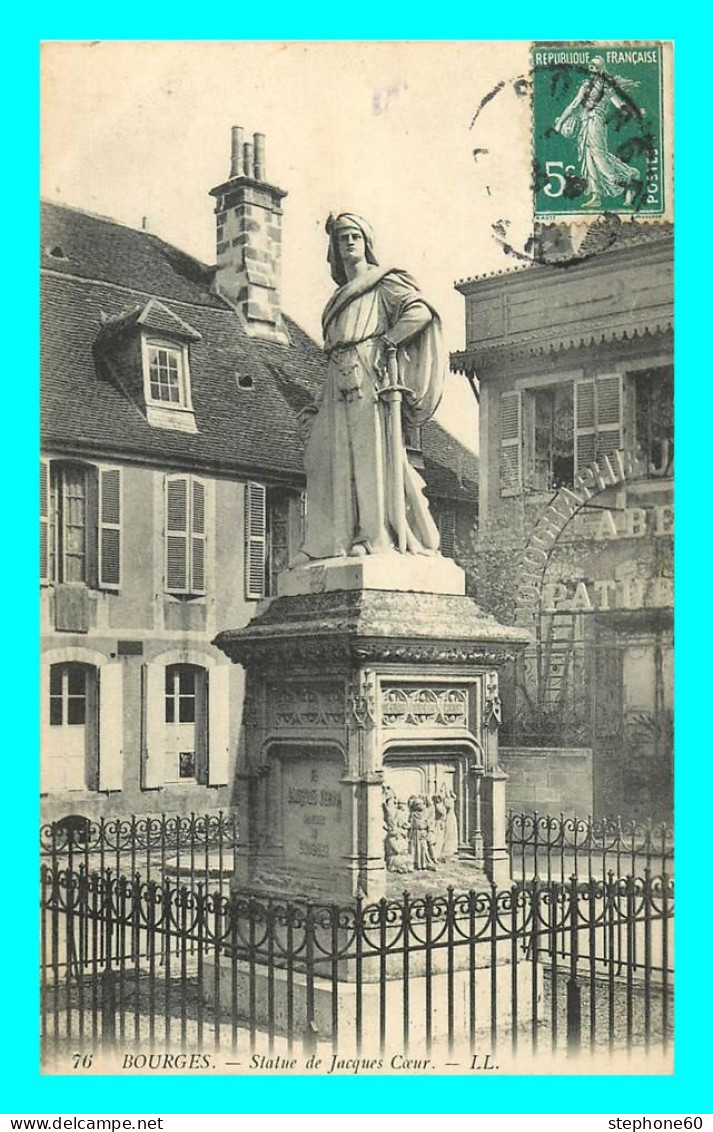 A763 / 567 18 - BOURGES Statue De Jacques Coeur - Bourges