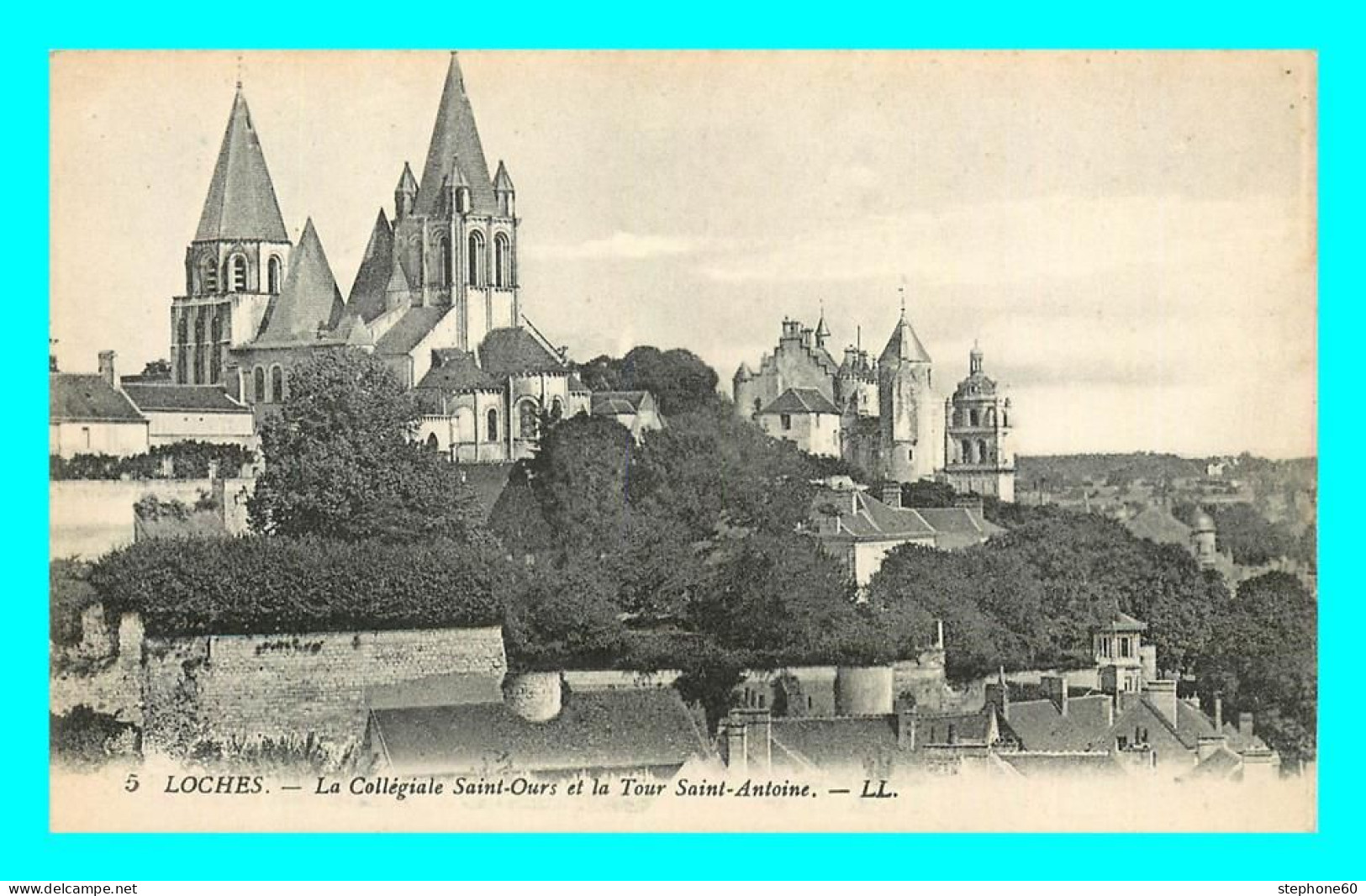 A764 / 373 37 - LOCHES Collégiale Saint Ours Et Tours Saint Antoine - Loches