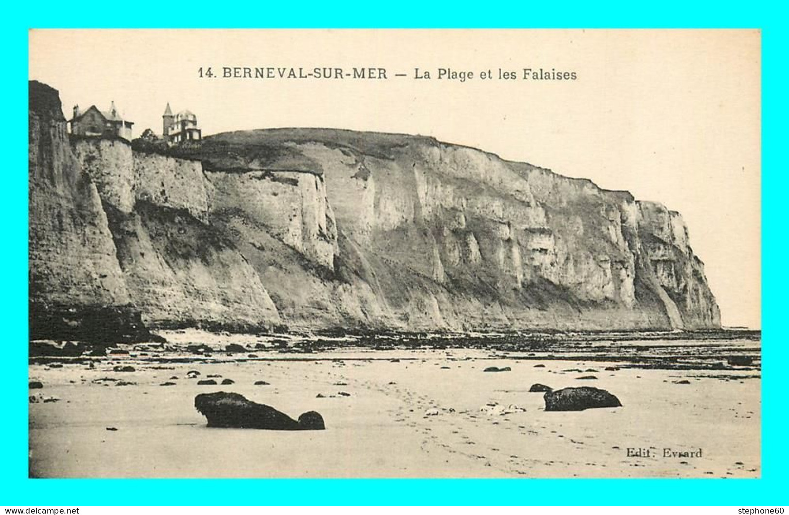 A766 / 017 76 - BERNEVAL SUR MER Plage Et Les Falaises - Berneval