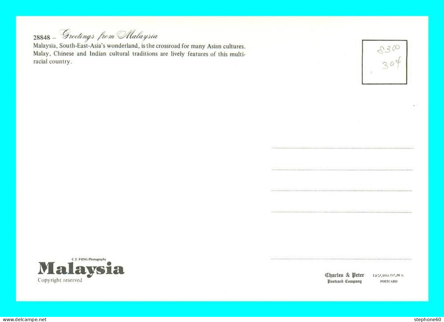 A768 / 393 MALAYSIA Greetings From Malaysia Multivues - Malaysia