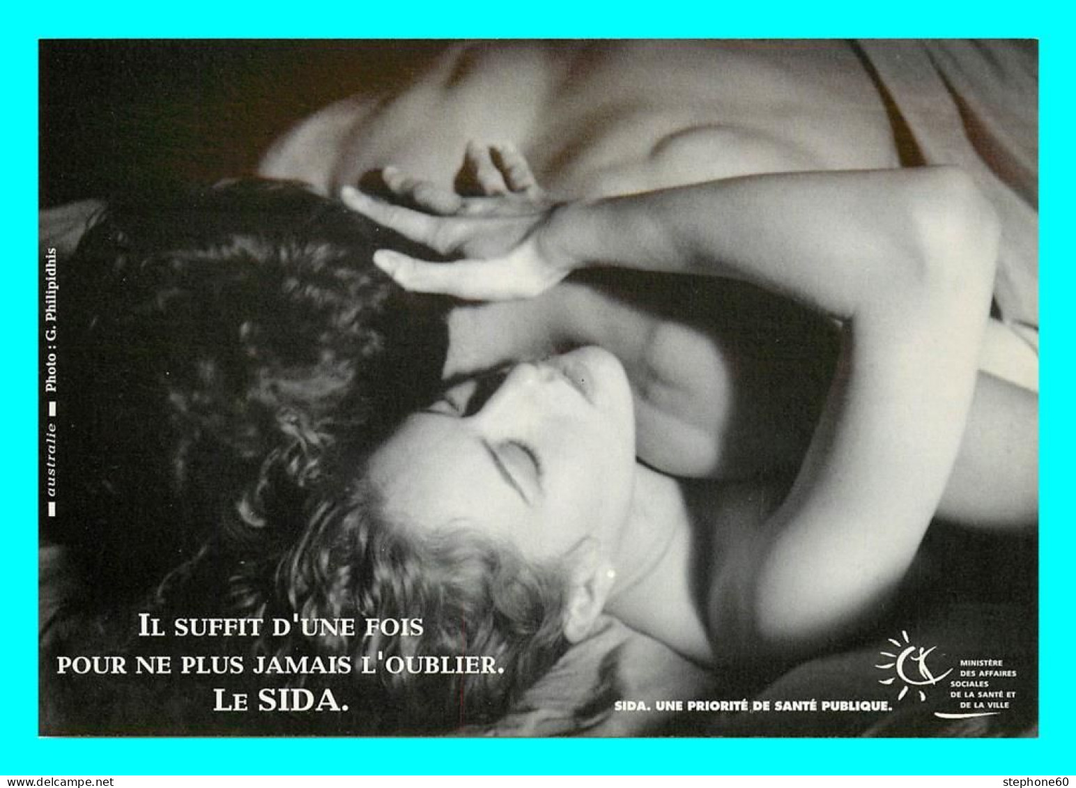 A770 / 073 Carte Pub Le SIDA ( Homme Et Femme ) - Advertising