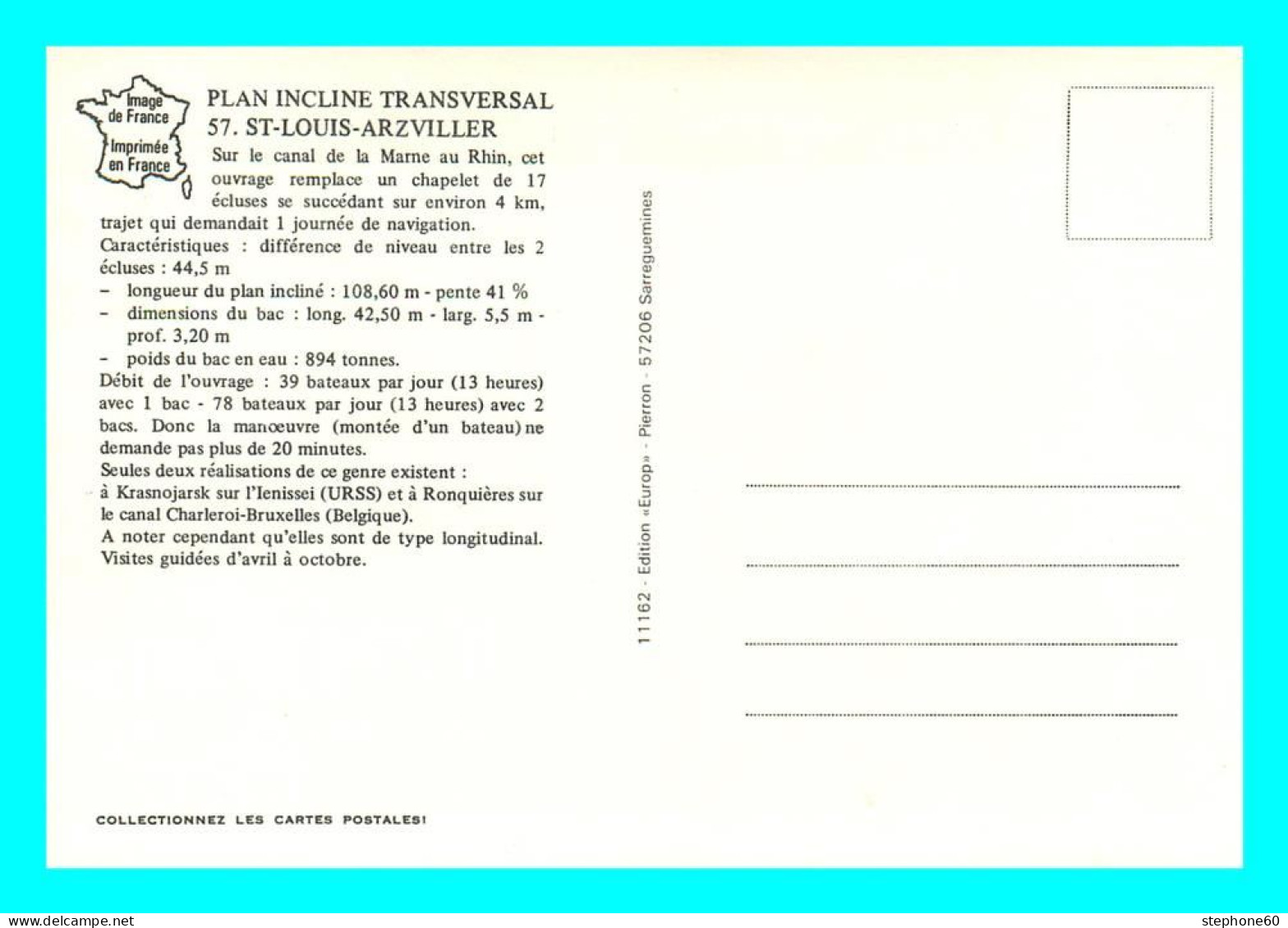 A768 / 429 57 - Plan Incliné Transversal De St Louis Arzciller - Sonstige & Ohne Zuordnung