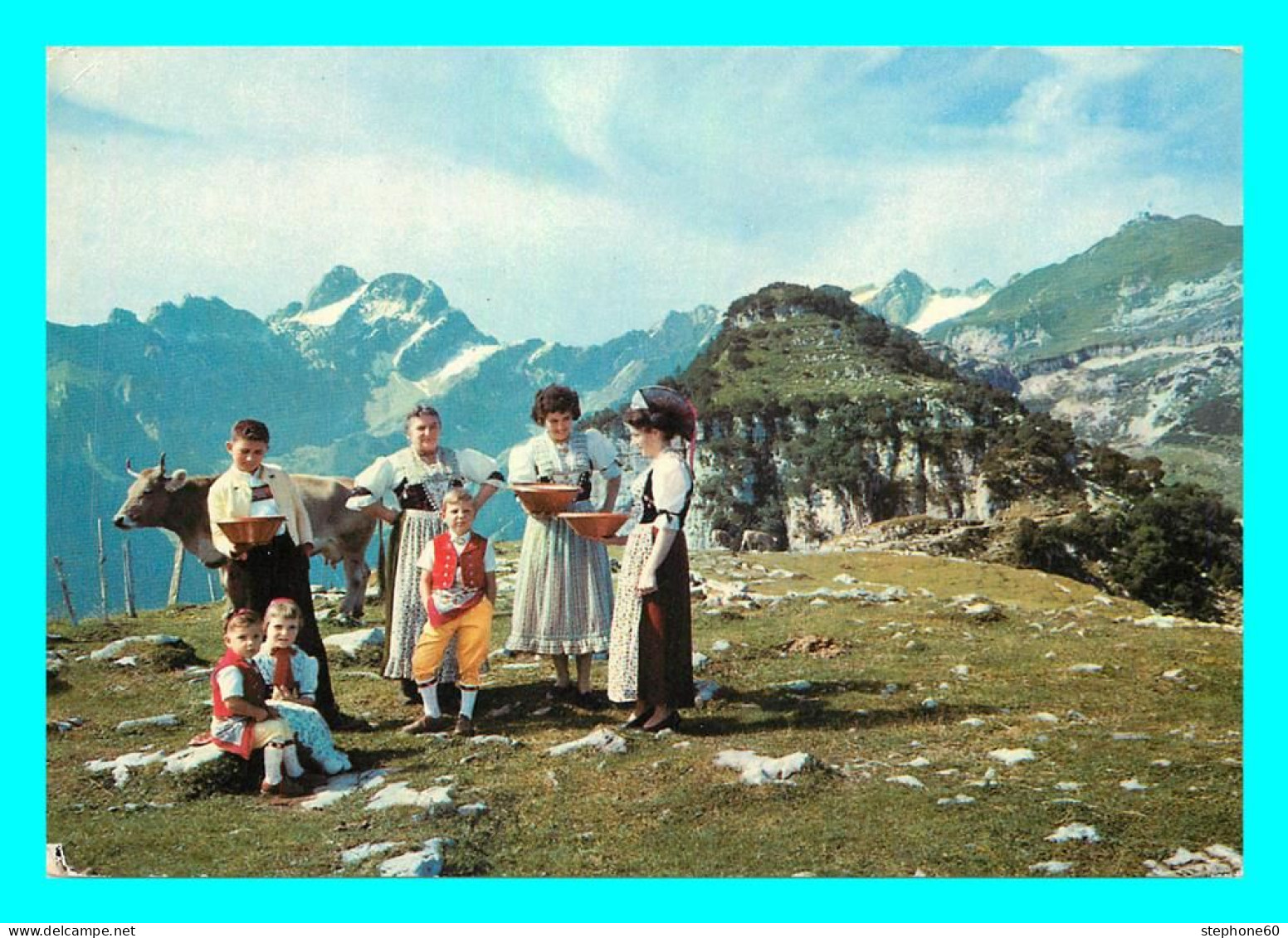 A771 / 481 Au Der Ebenalp Blick Zum Santis ( Folklore ) - Costumes