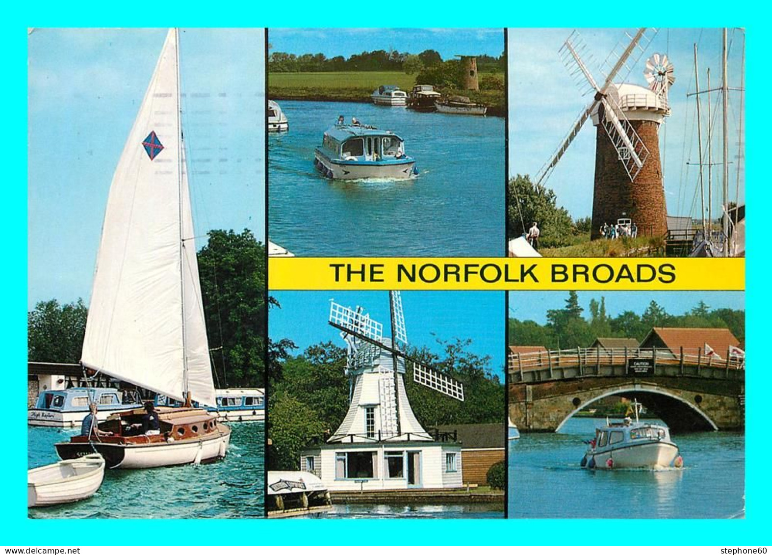 A771 / 453 The Norfolk Broads ( Bateau Moulin à Vent ) Multivues - Norfolk