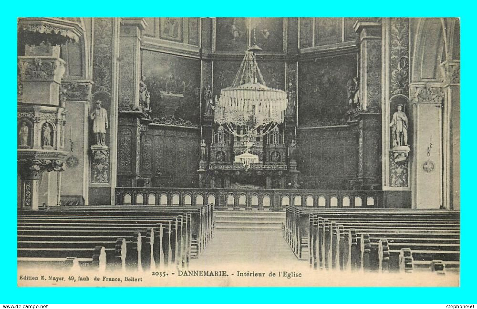 A773 / 489 68 - DANNEMARIE Intérieur De L'église - Dannemarie