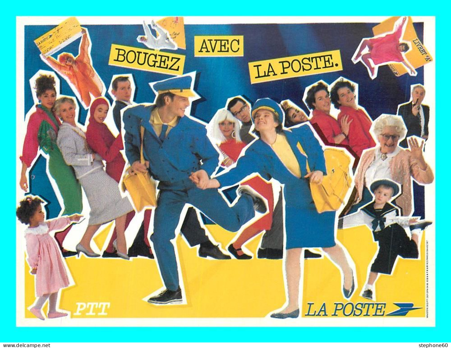 A778 / 243 Carte PUB La POSTE 1996 - Advertising