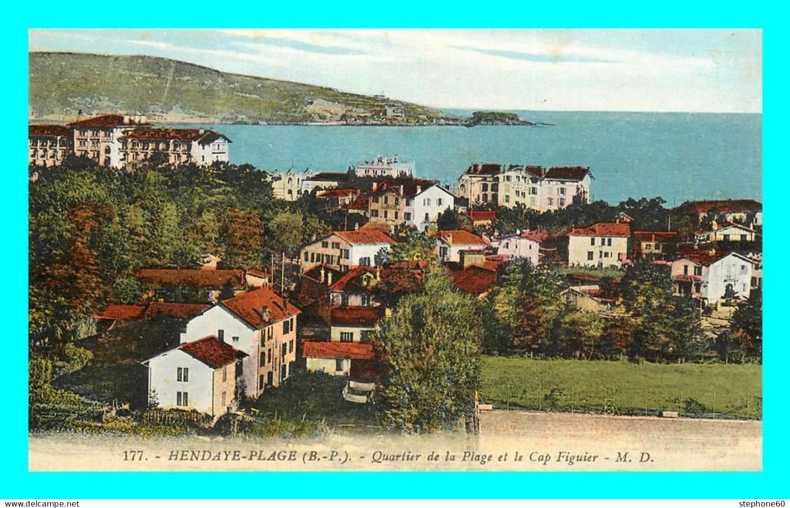 A775 / 195 64 - HENDAYE PLAGE Quartier De La Plage Et Le Cap Figuier - Hendaye