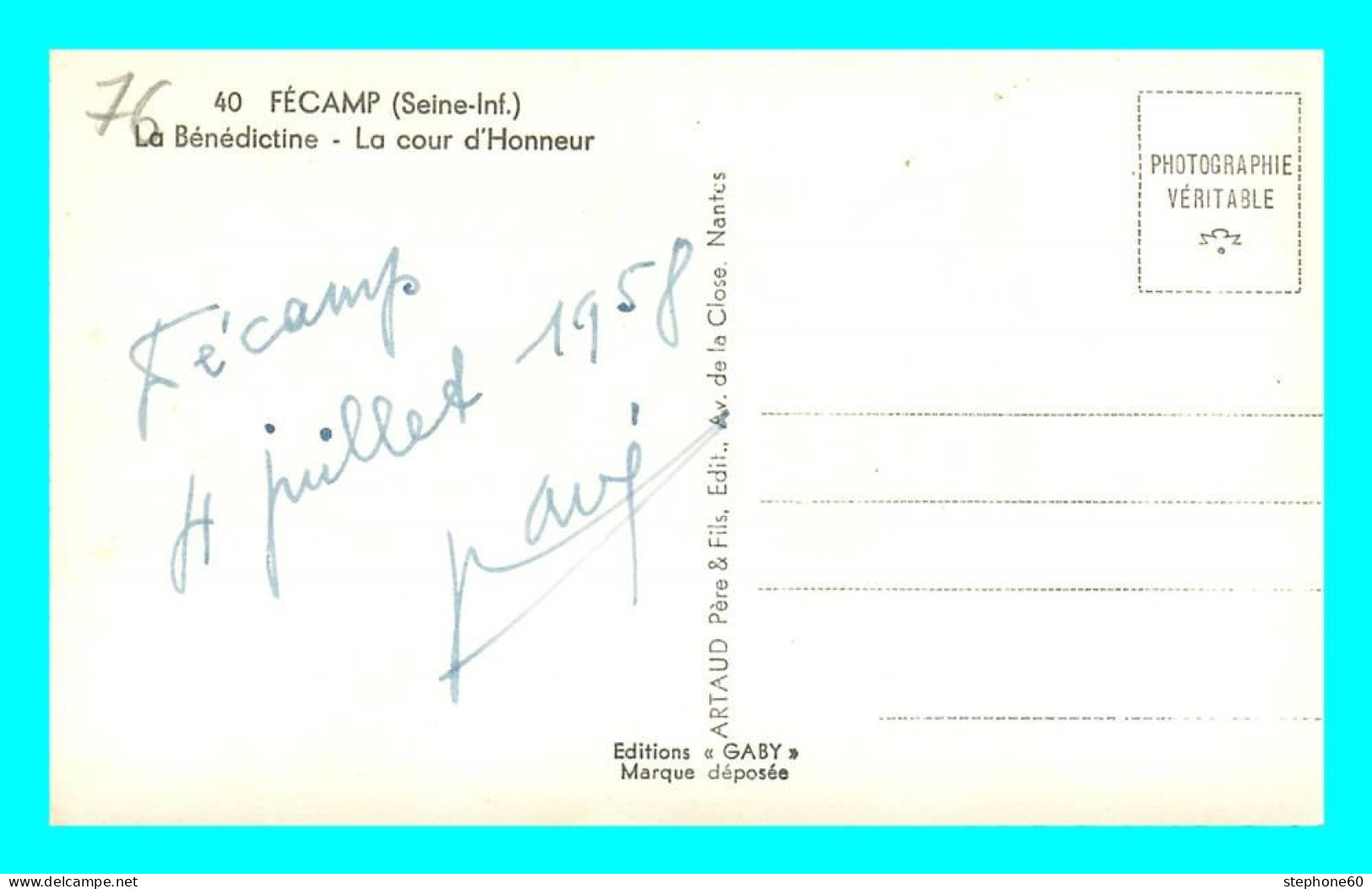 A775 / 331 76 - FECAMP La Bénédictine La Cour D'honneur - Fécamp