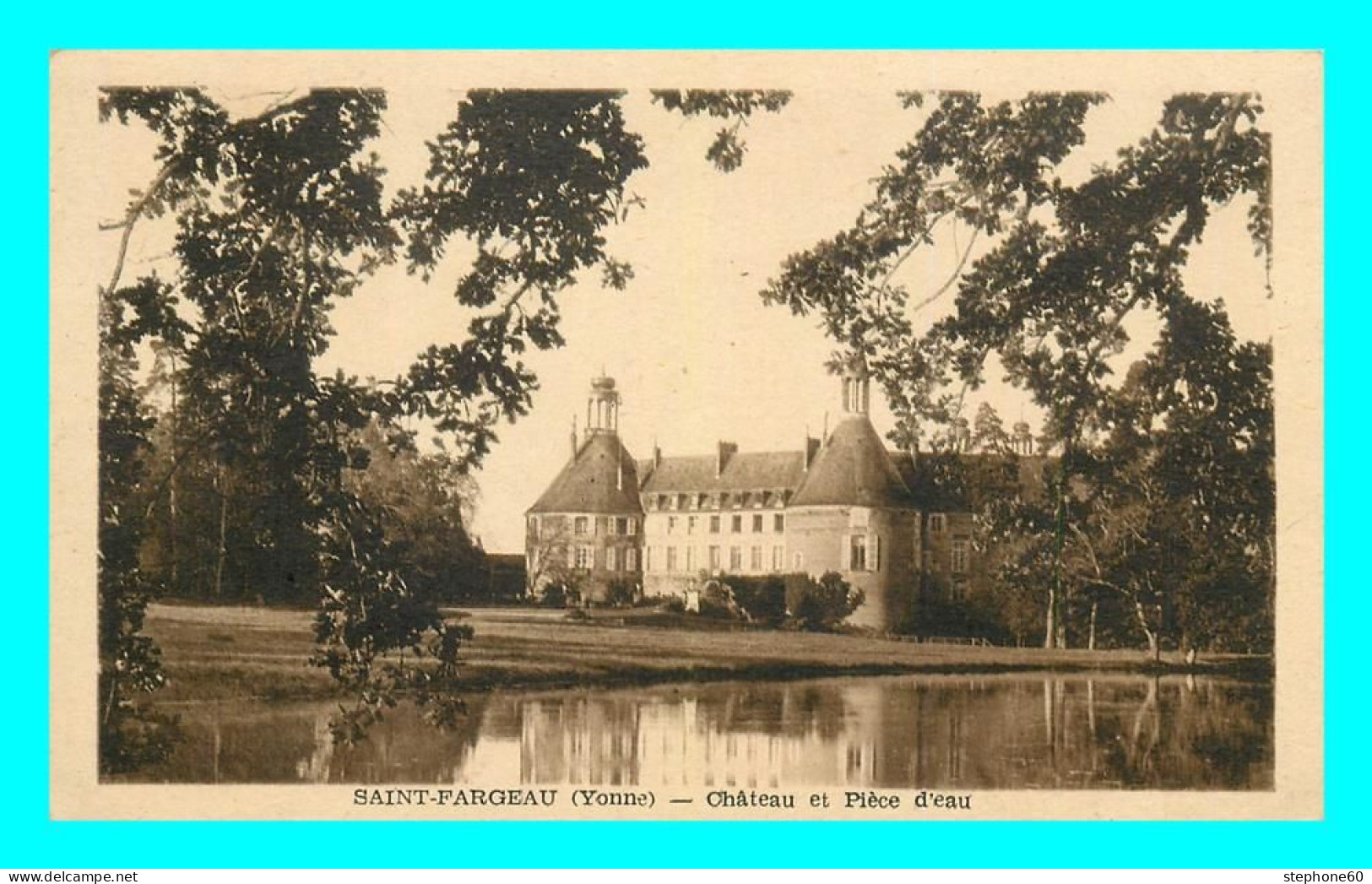 A780 / 205 89 - SAINT FARGEAU Château Et Pièce D'eau - Saint Fargeau