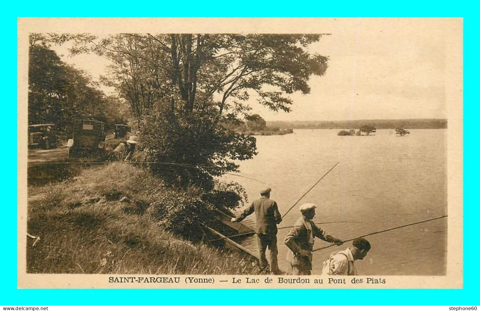 A780 / 215 89 - SAINT FARGEAU Lac De Bourdon Au Pont Des Piats ( Pêcheur ) - Saint Fargeau