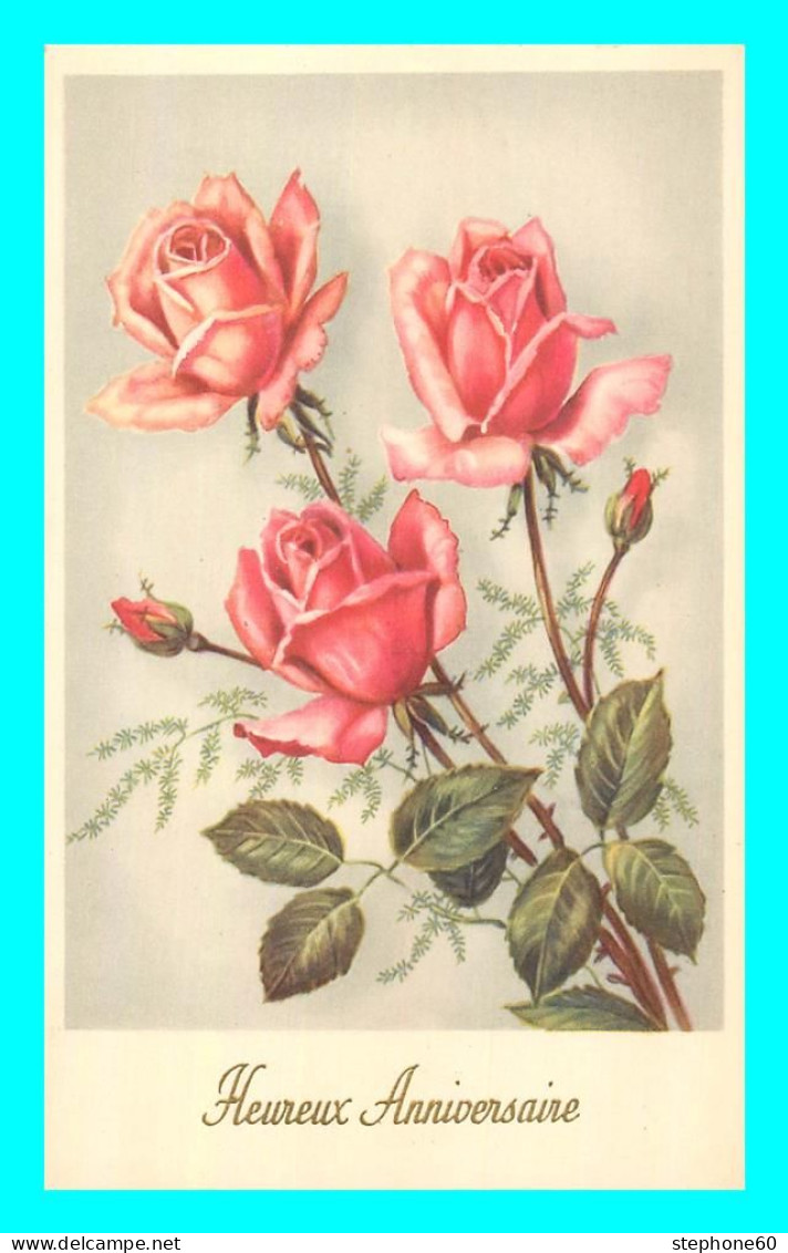 A777 / 447 Anniversaire Fleur Rose - Geburtstag