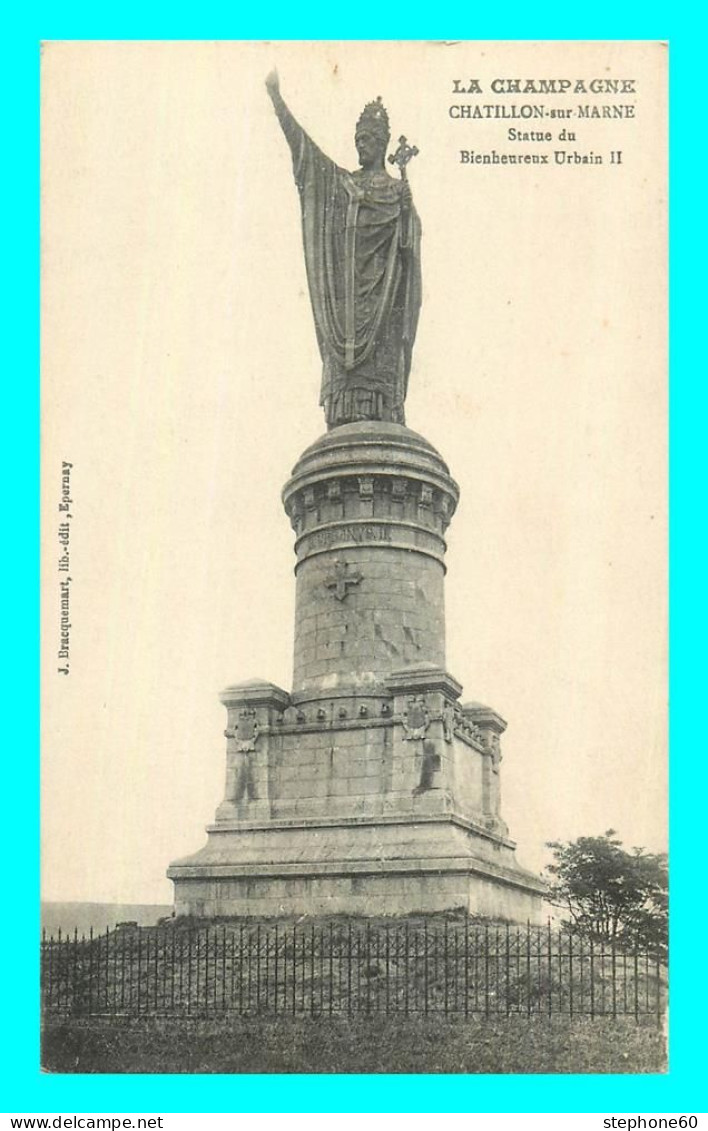 A777 / 547 51 - CHATILLON SUR MARNE Statue Du Bienheureux Urbain II - Châtillon-sur-Marne
