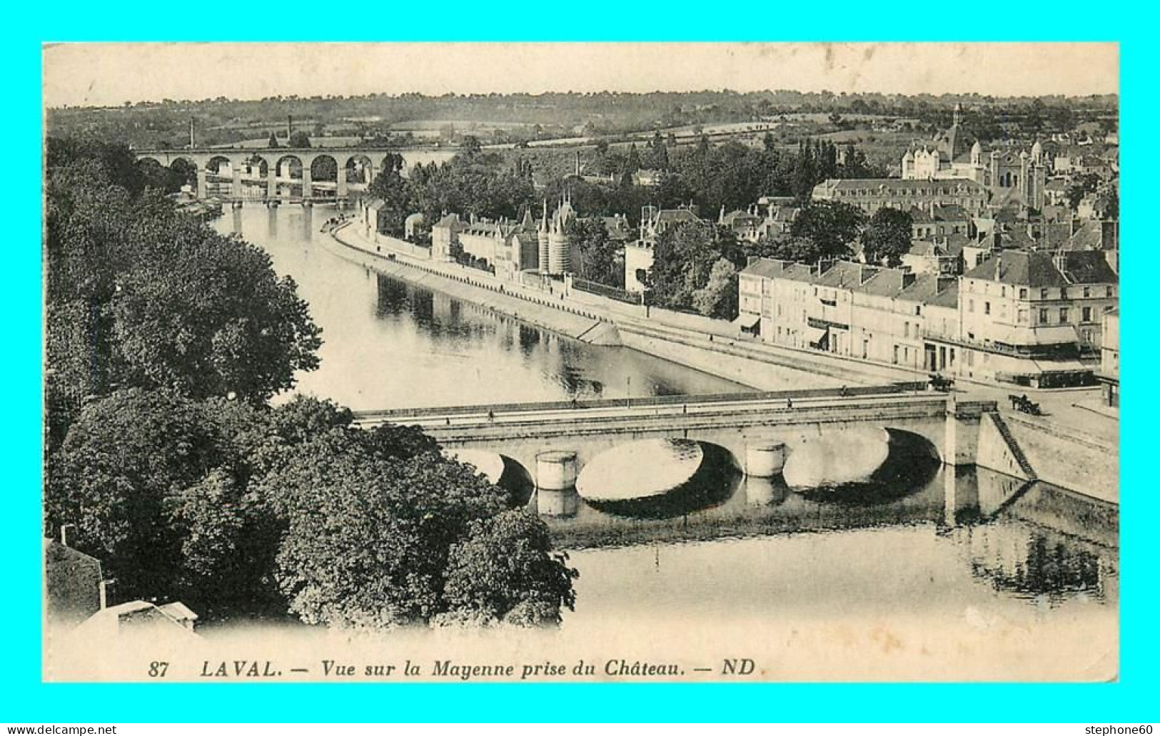 A782 / 253 38 - LAVAL Vue Sur La Mayenne Prise Du Chateau - Laval