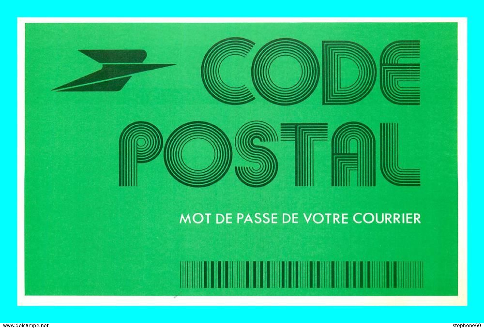 A779 / 273 Carte Pub LA POSTE Code Postal ( Vert ) - Publicité