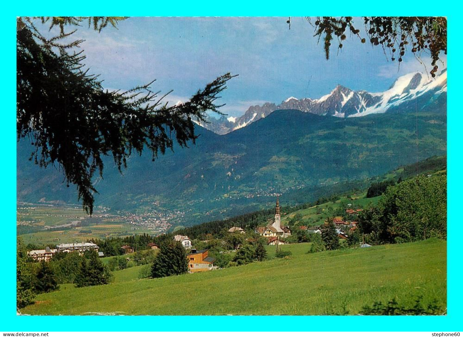 A779 / 107 74 - COMBLOUX Vue Générale Et Chaine Aiguilles De Chamonix - Combloux