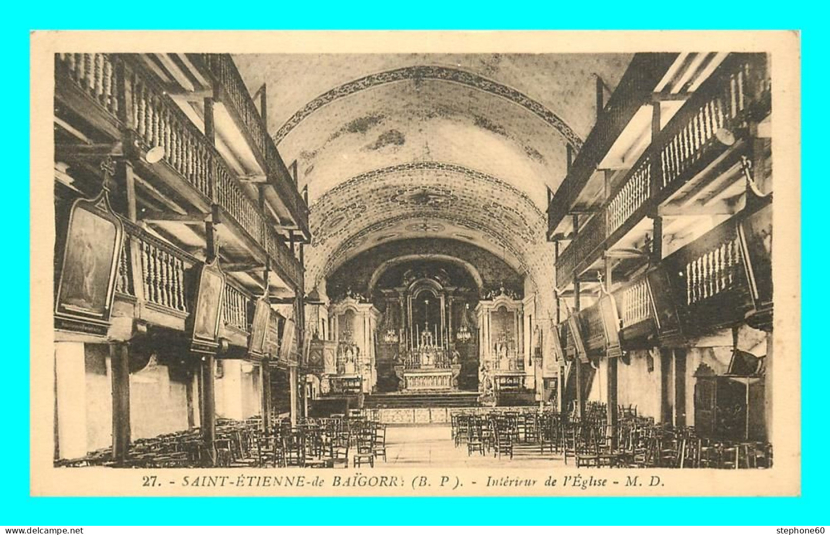 A784 / 283 64 - SAINT ETIENNE DE BAIGORRY Intérieur De L'église - Saint Etienne De Baigorry