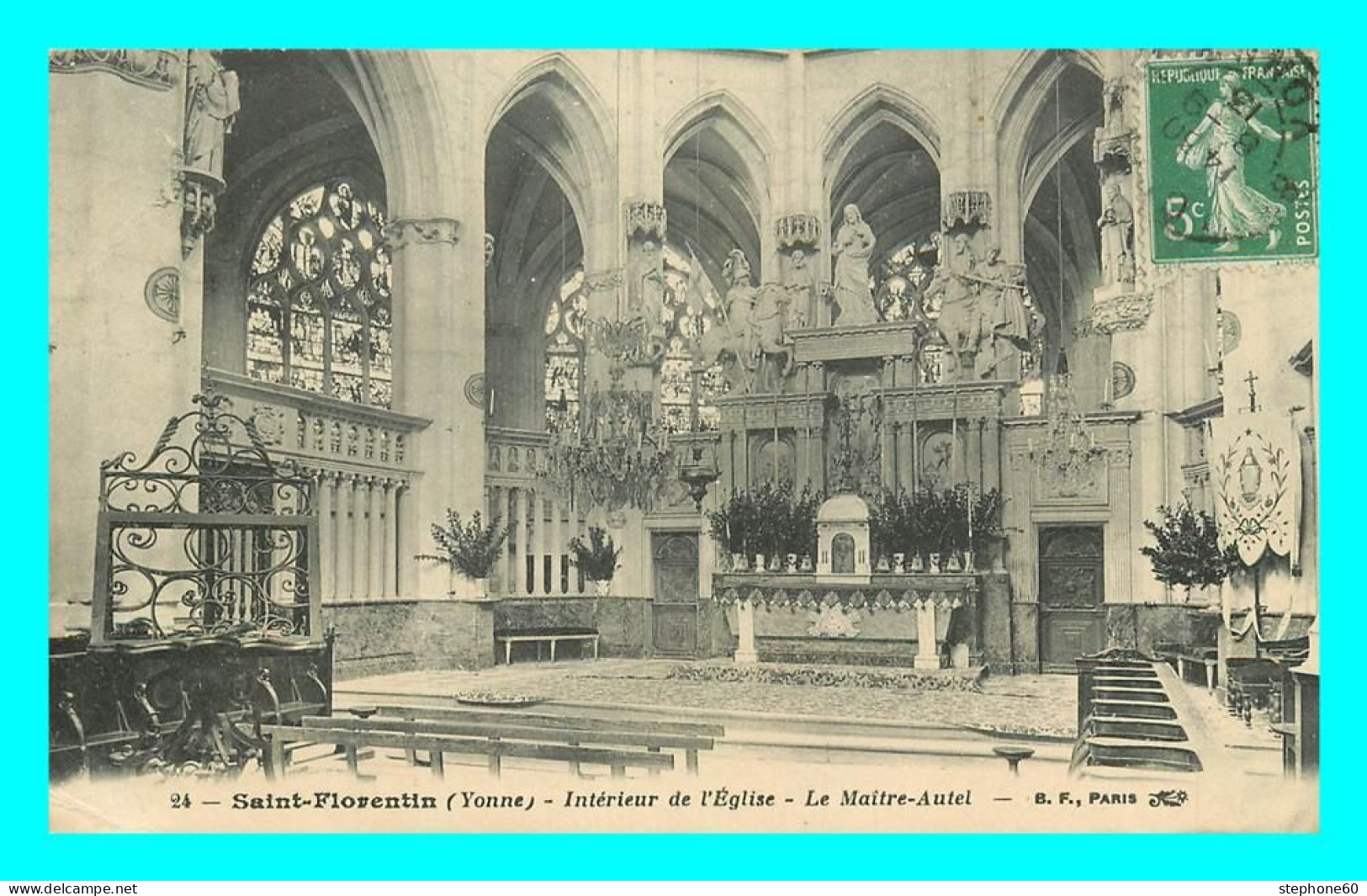 A781 / 107 89 - SAINT FLORENTIN Intérieur De L'Eglise Maitre Autel - Saint Florentin