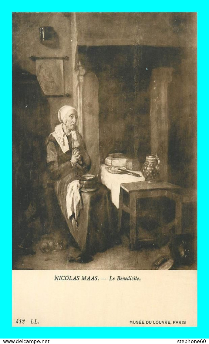 A781 / 495 Musée Du Louvre Nicolas MAAS Le Benedicité - Peintures & Tableaux