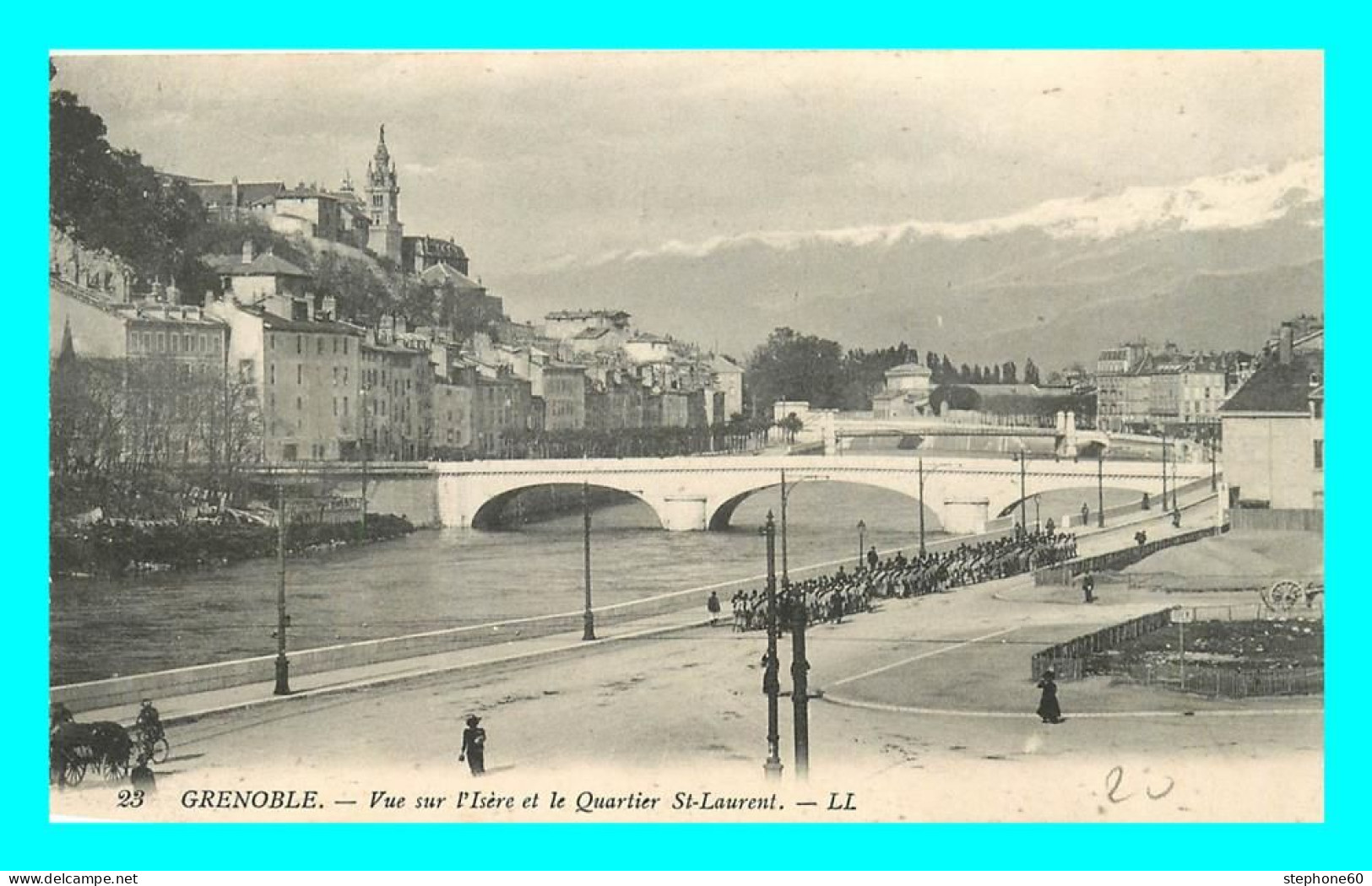 A782 / 051 38 - GRENOBLE Vue Sur L'Isere Et Quartier St Laurent - Grenoble