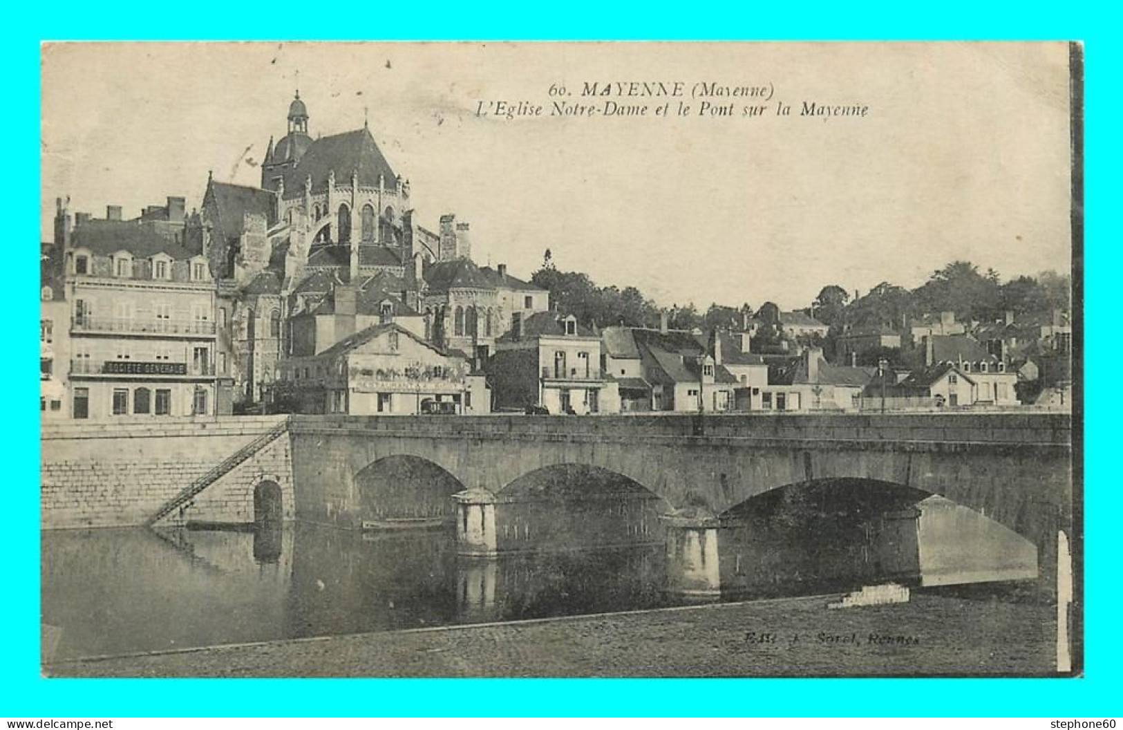 A786 / 229 53 - MAYENNE Eglise Notre Dame Et Pont Sur La Mayenne - Mayenne