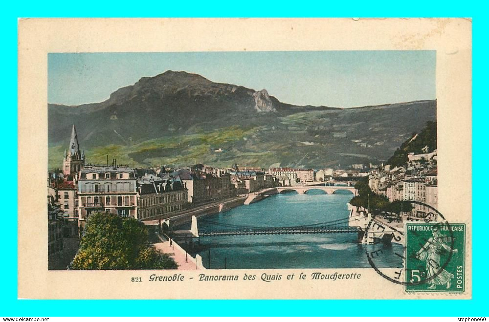 A782 / 073 38 - GRENOBLE Panorama Des Quais Et Le Moucherotte - Grenoble