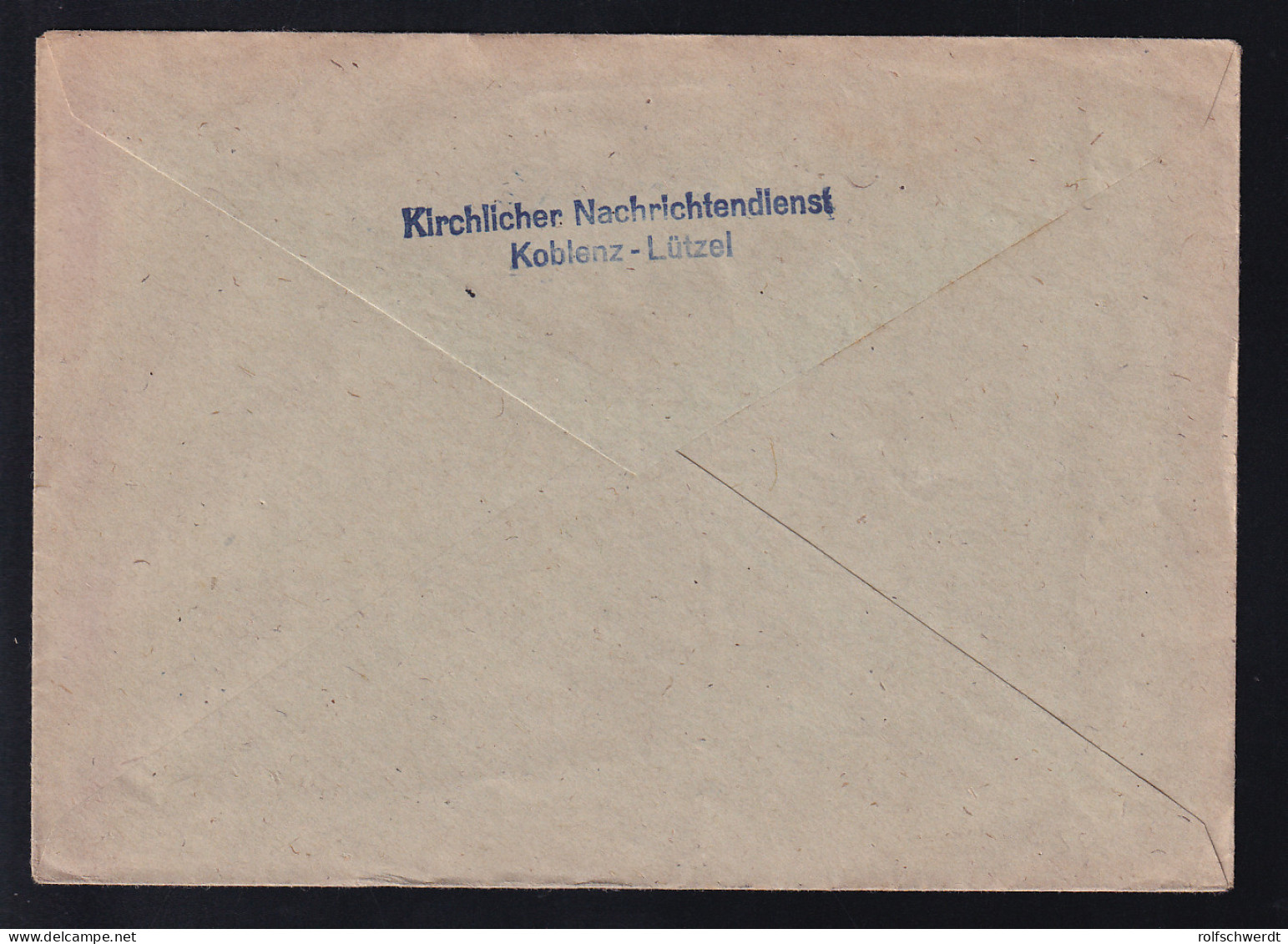 KOBLENZ 1 F 18.3.46 + R2 Gebühr Bezahlt Auf Brief Des Kirchlichen Nachrichtendienst  - Altri & Non Classificati