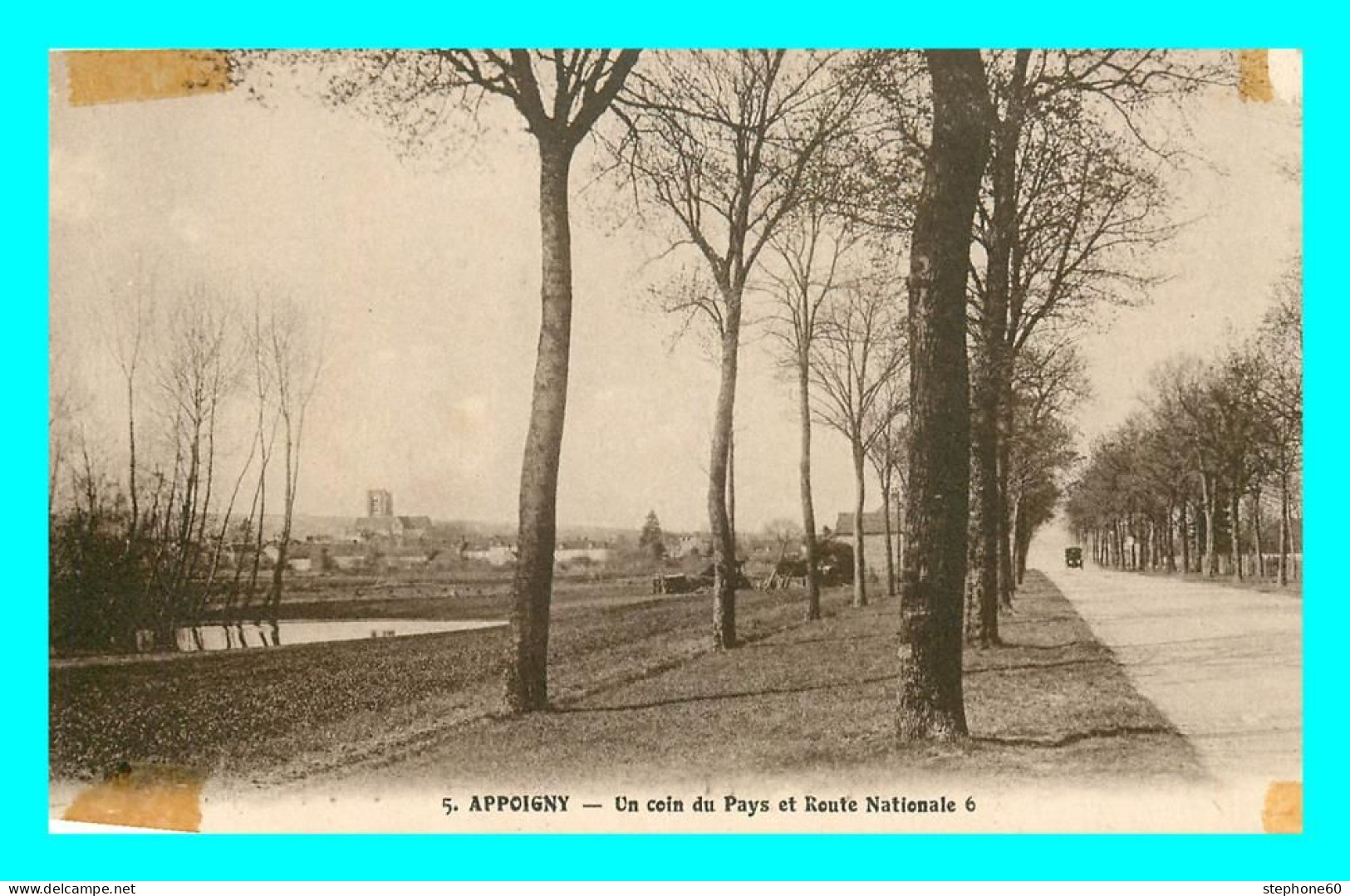 A784 / 233 89 - APPOIGNY Un Coin Du Pays Et Route Nationale 6 - Appoigny