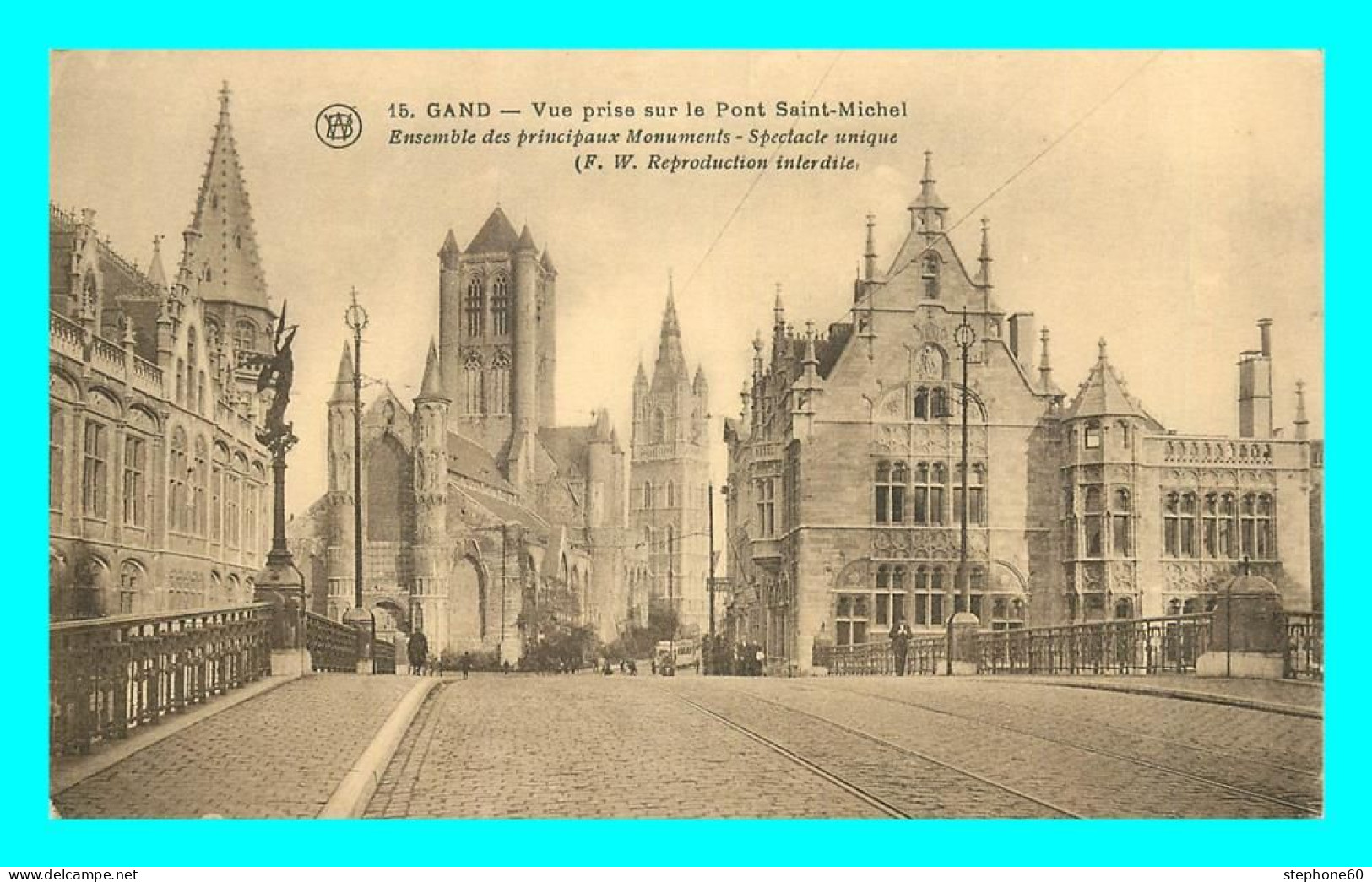 A784 / 145 GENT Gand Vue Prise Sur Le Pont Saint-Michel - Gent