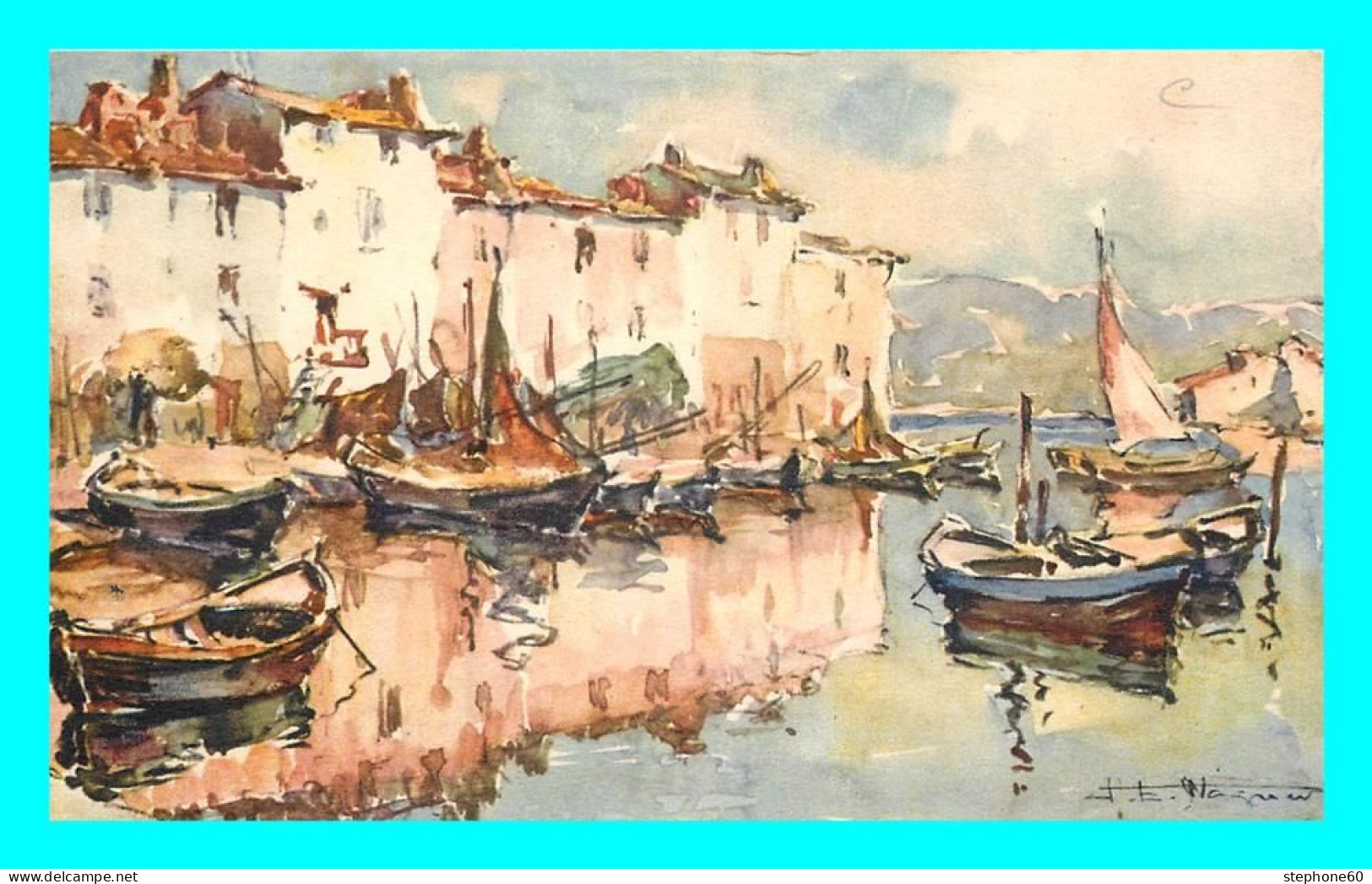 A784 / 017 Tableau Un Port - Pintura & Cuadros