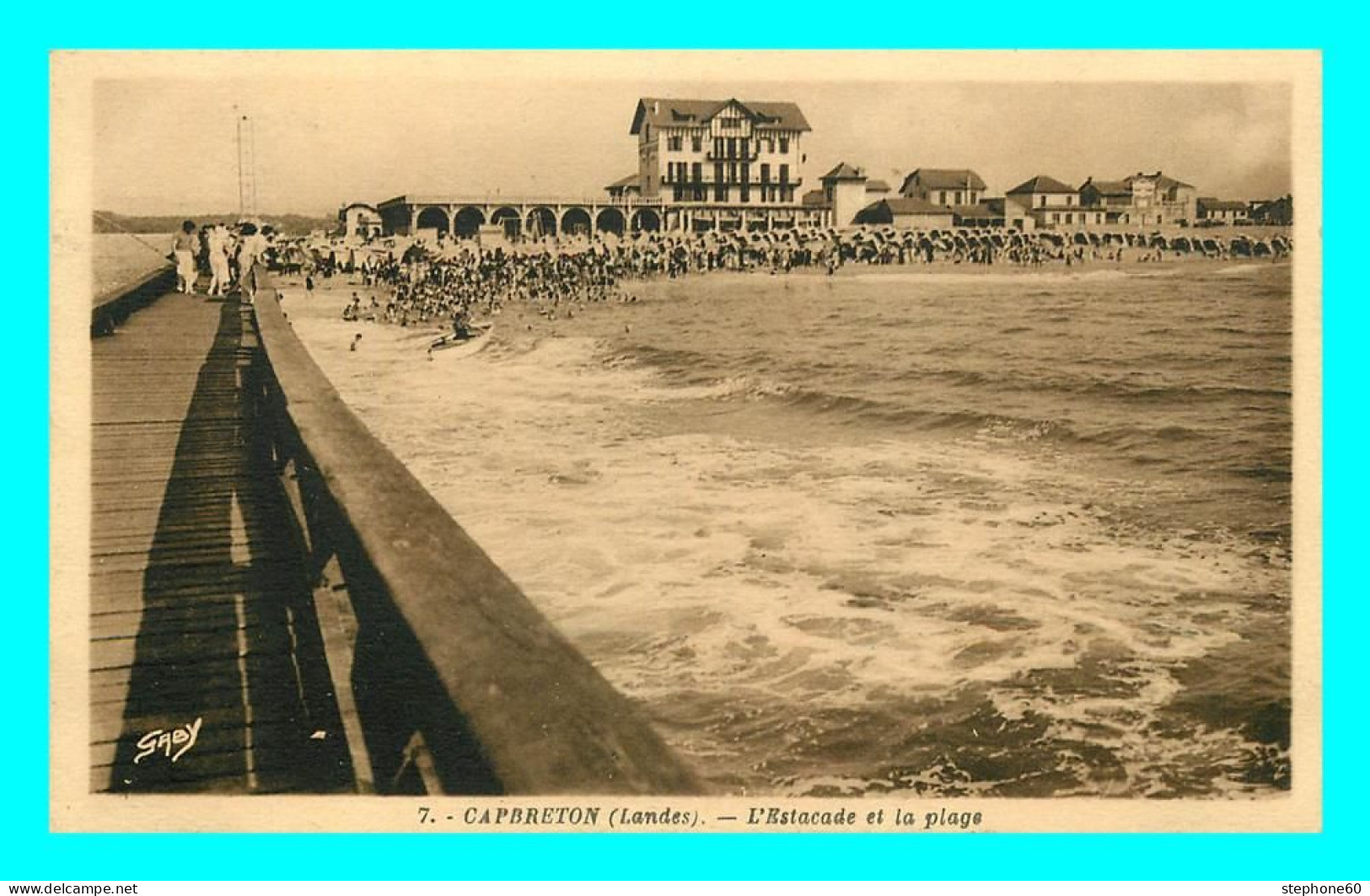 A788 / 393 40 - CAPBRETON Estacade Et La Plage - Capbreton