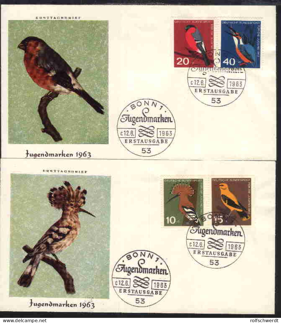 Jugend 1963 Auf 2 FDC Ohne Anschrift - Other & Unclassified