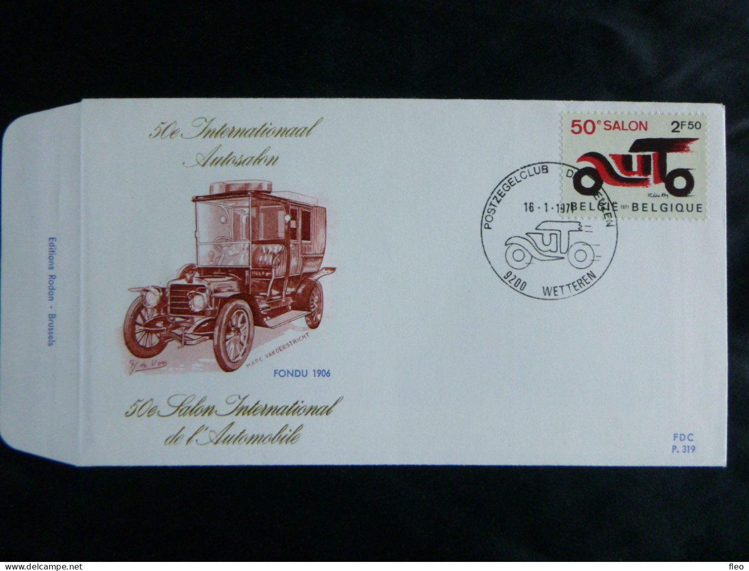 1971 1568 FDC ( Wetteren )  Nice Quality! : "  50ème Salon Automobile  " - 1971-1980