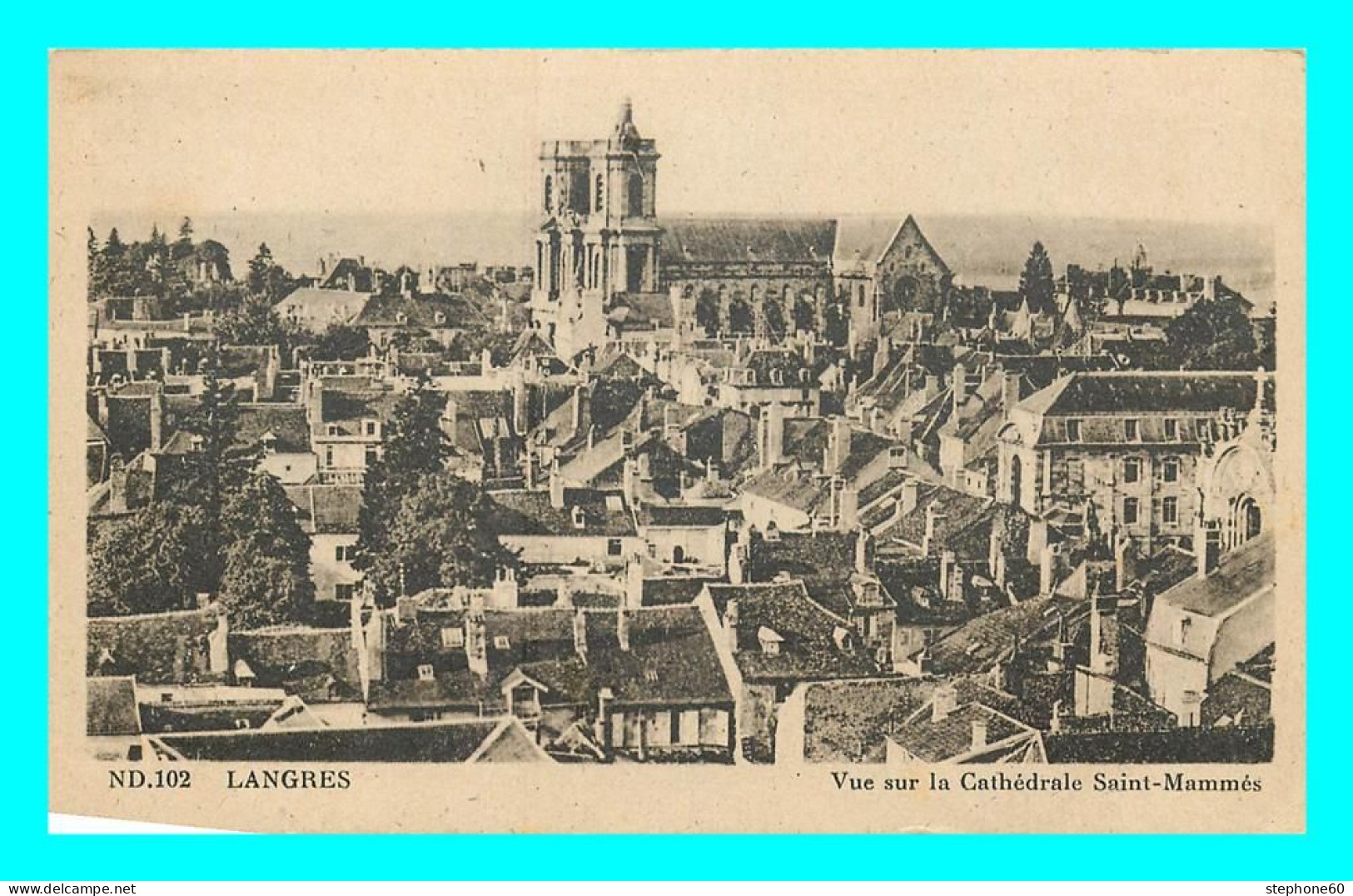 A785 / 253 52 - LANGRES Vue Sur La Cathédrale Saint Mammes - Langres