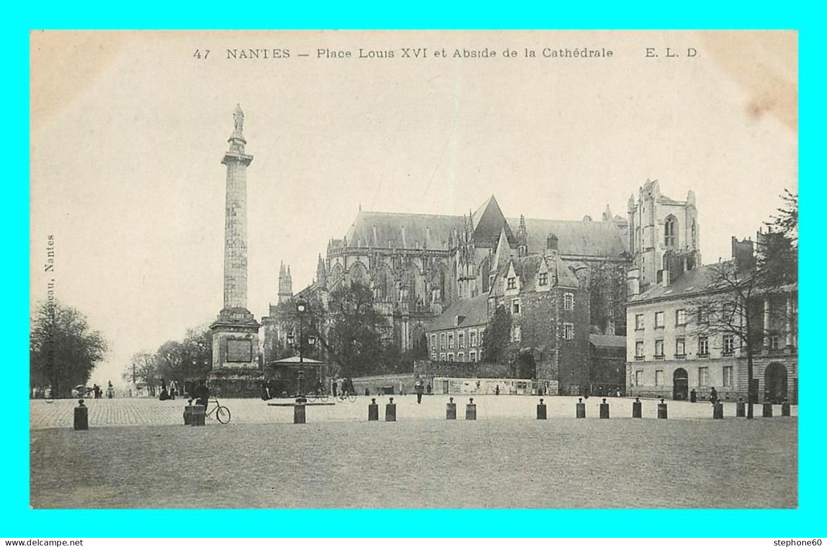 A785 / 165 44 - NANTES Place Louis XVI Et Abside De La Cathédrale - Nantes