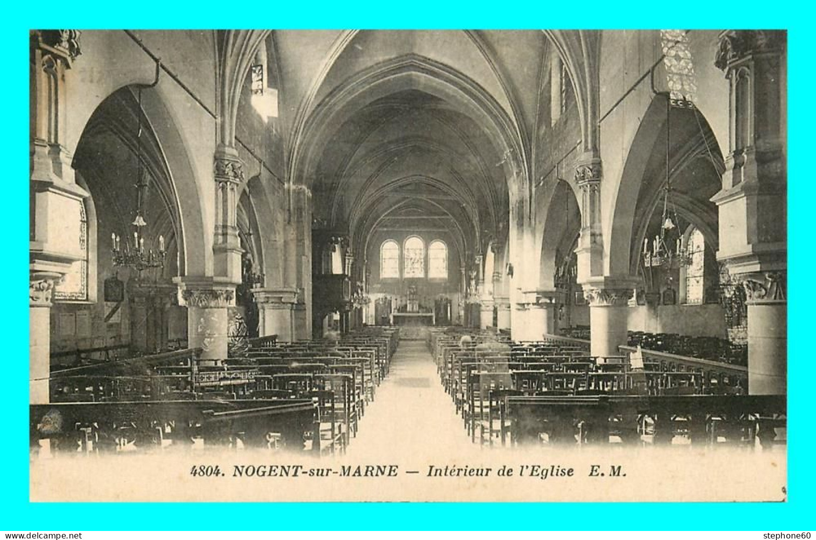 A785 / 391 94 - NOGENT SUR MARNE Intérieur De L'Eglise - Nogent Sur Marne