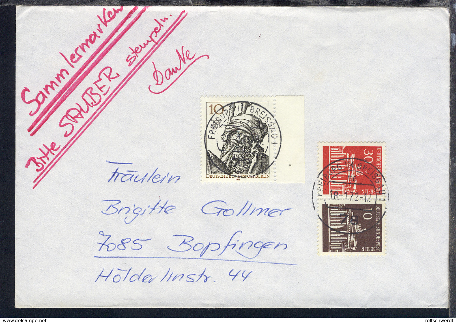 Brandenburger Tor 30+10 Je Auf 7 Bfen, BRD-Stpl. - Postzegelboekjes