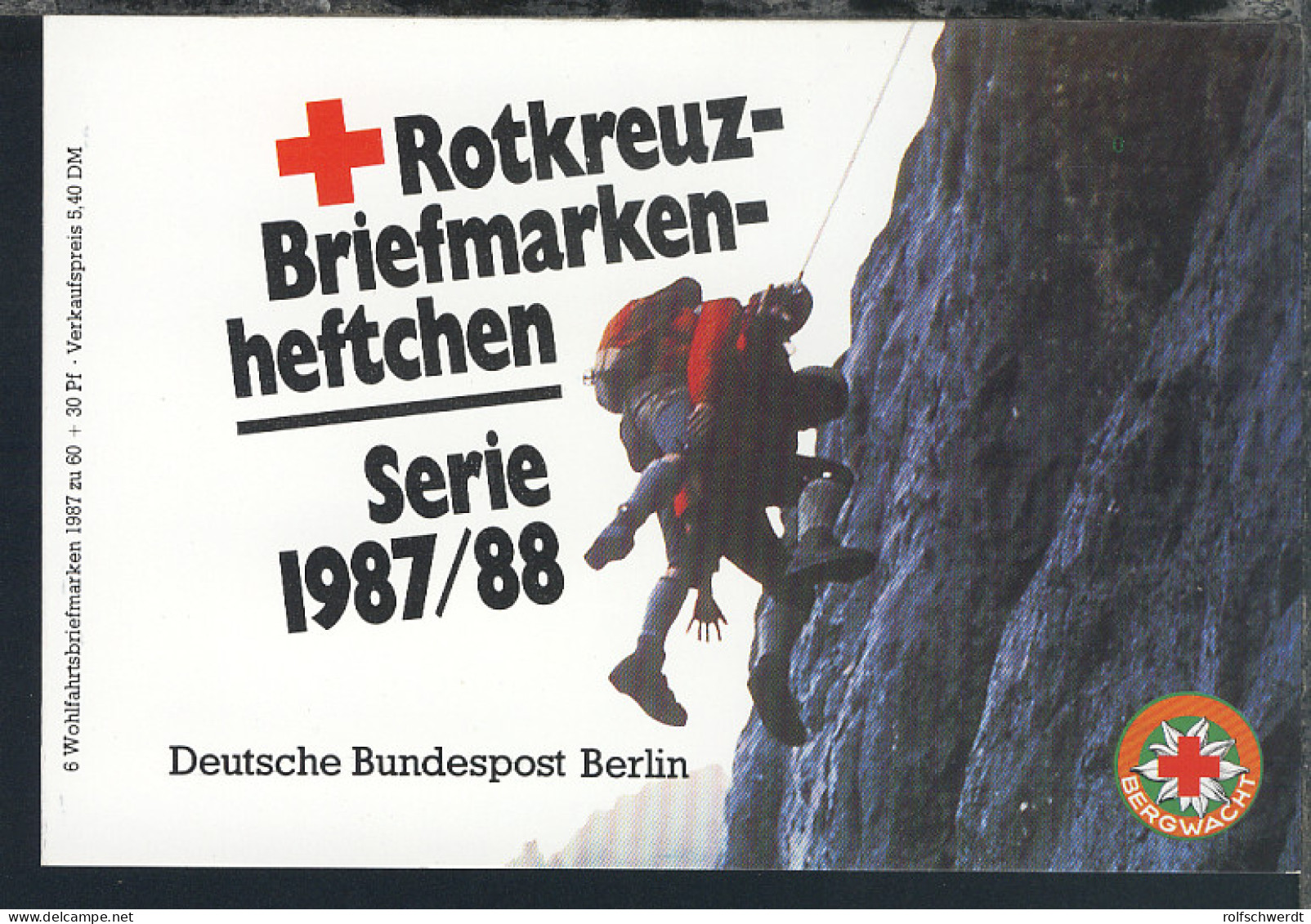 1984/90 15 Markenheftchen Wohlfahrt, Diakonie, Sport, Rotkreuz