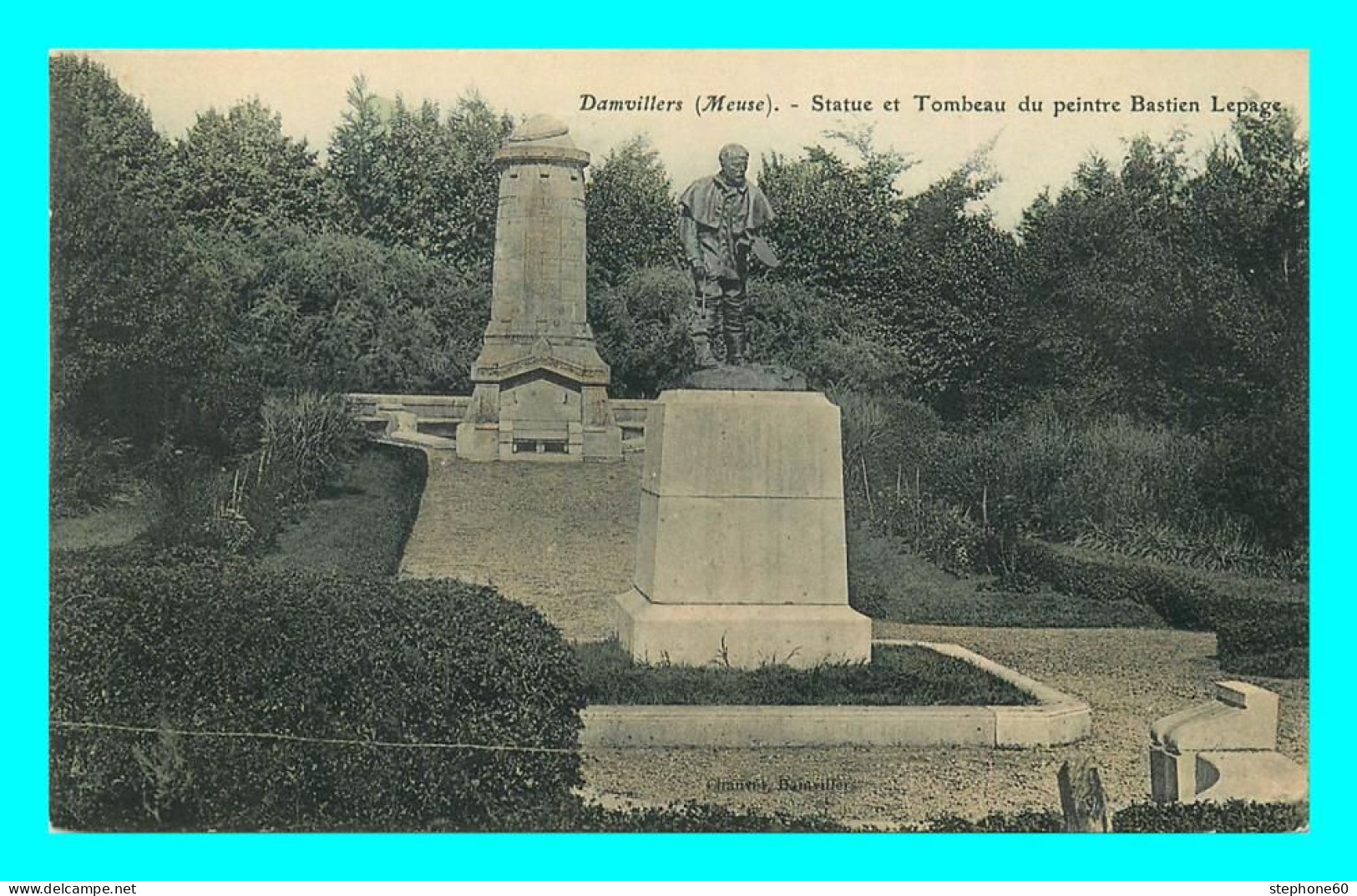 A791 / 059 55 - DAMVILLERS Statue Et Tombeau Du Peintre Bastien Lepage - Damvillers