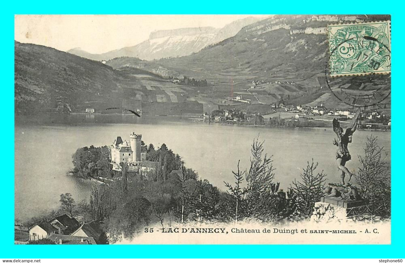 A791 / 361 74 - DUINGT Lac D'Annecy Chateau De Duingt Et Saint Michel - Duingt