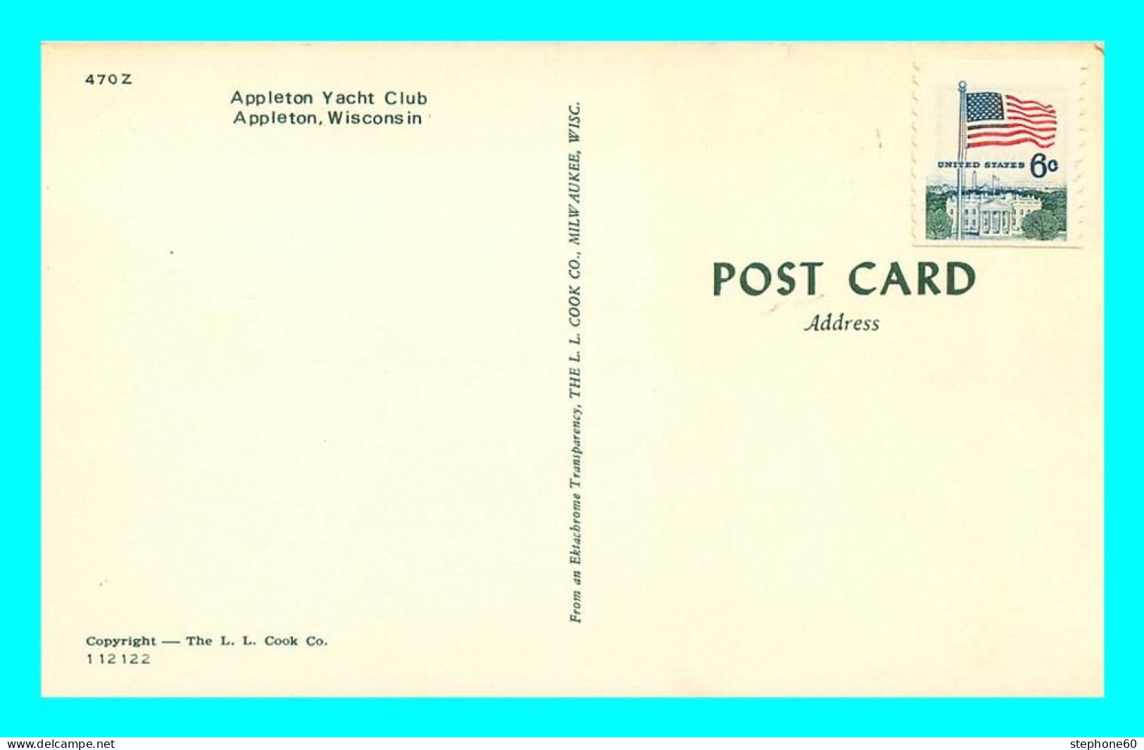 A792 / 243 APPLETON Yacht Club Wisconsin ( Timbre ) - Appleton