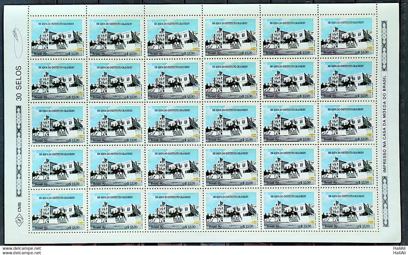 C 1695 Brazil Stamp 100 Years Institute Of Teaching Granbery Methodist Education 1990 Sheet - Unused Stamps