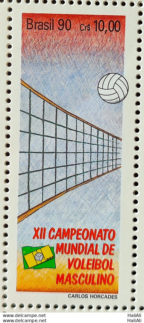 C 1692 Brazil Stamp Volleyball 1990 - Unused Stamps