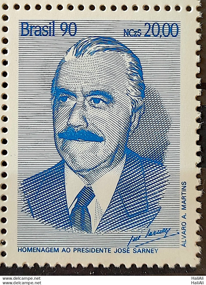 C 1674 Brazil Stamp President Jose Sarney Head Of State 1990 - Ongebruikt