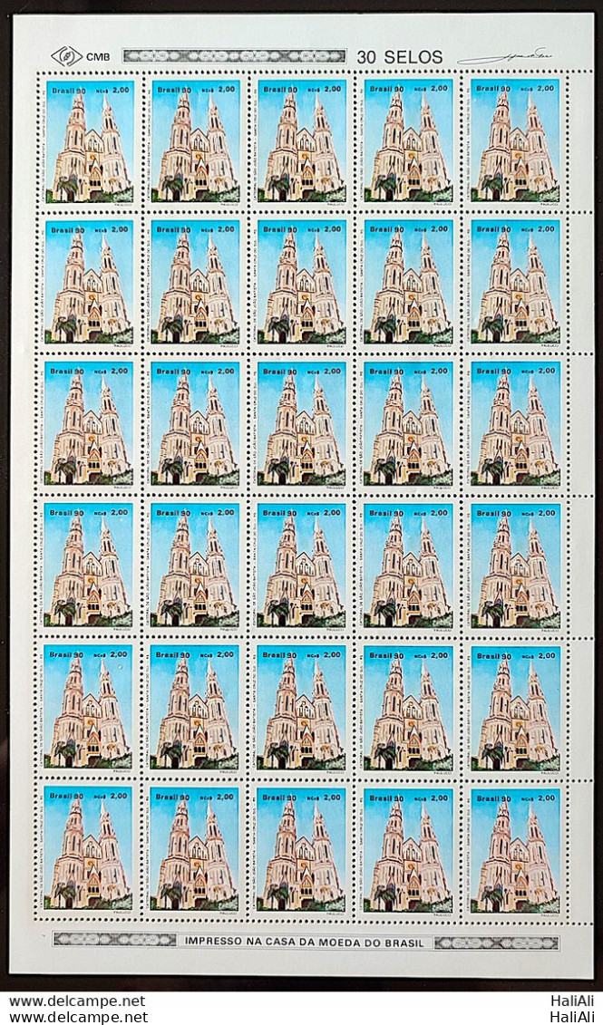 C 1667 Brazil Stamp Religious Architecture Religion Church Cathedral Of Santa Cruz Do Sul Rs 1990 Sheet - Nuovi