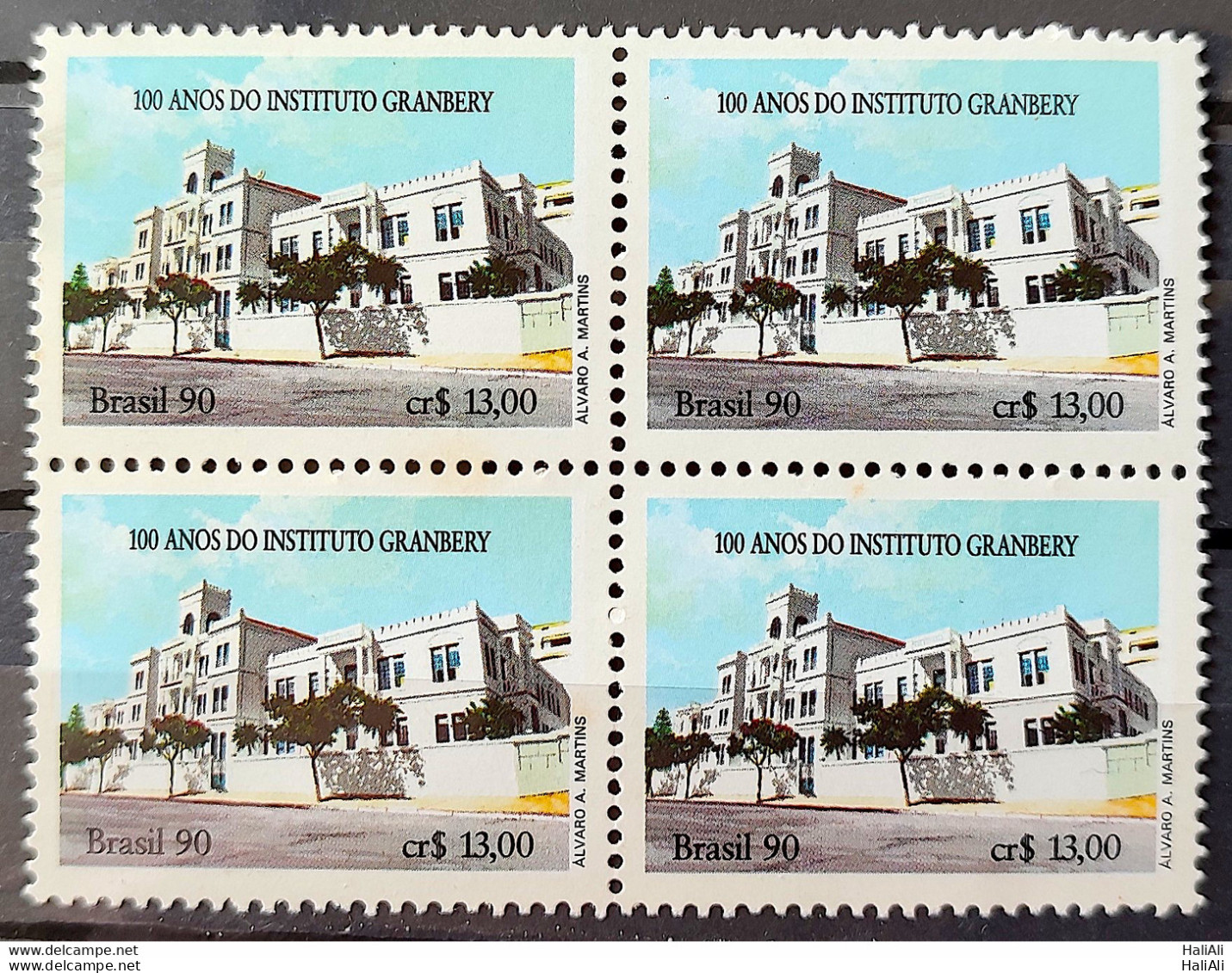 C 1695 Brazil Stamp 100 Years Institute Of Teaching Granbery Education Methodist 1990 Block Of 4 - Neufs