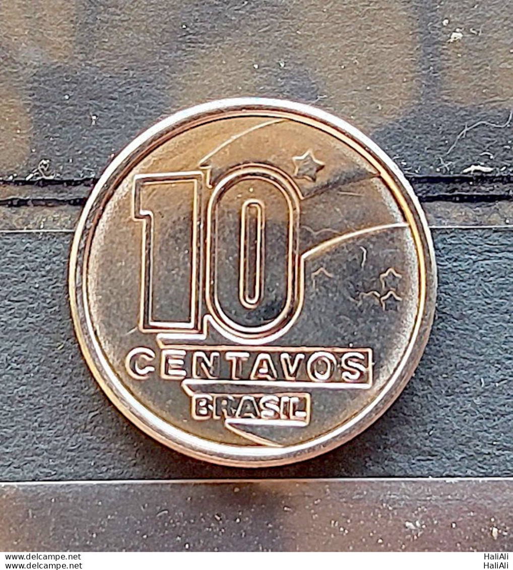 Brazil Coin 1990 10 Cruzado Novo Gold Sob - Viroflay