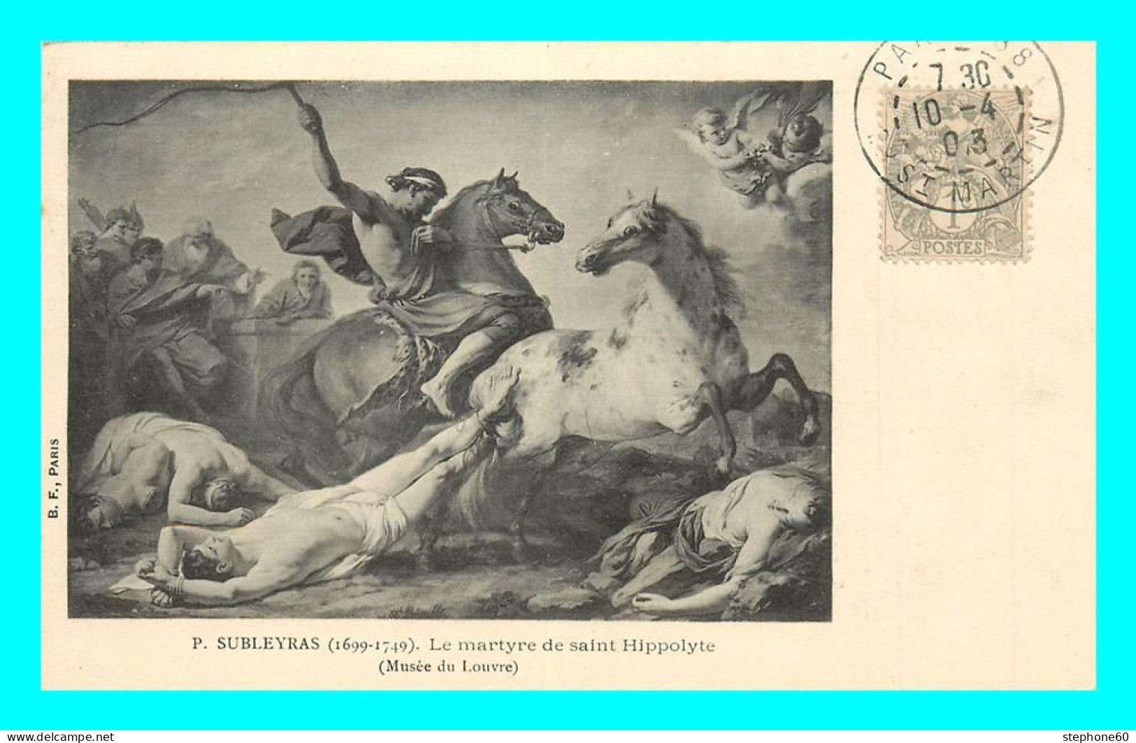 A794 / 121 P. SUBLEYRAS Martyre De Saint Hippolyte Musée Du Louvre - Pintura & Cuadros