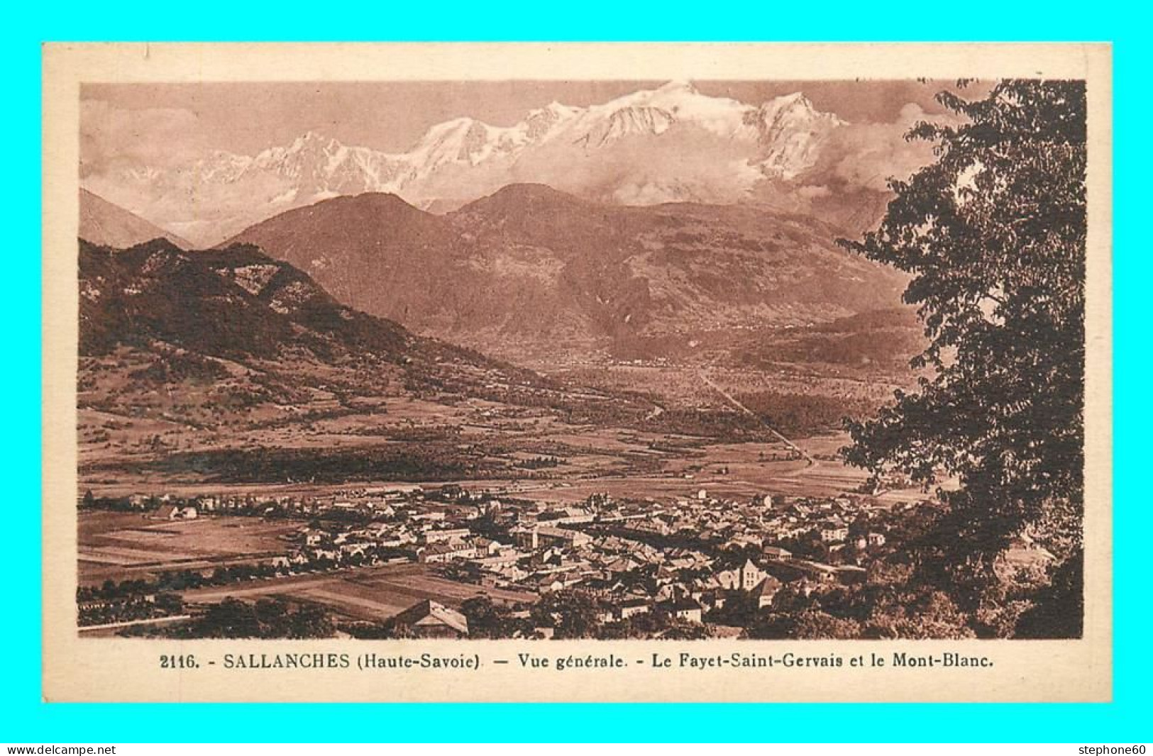 A794 / 109 74 - SALLANCHES Vue Générale Le Fayet Saint Gervais Et Mont Blanc - Sallanches