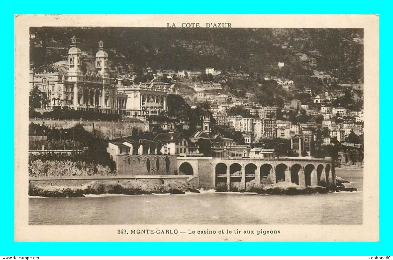 A794 / 143 MONTE CARLO Casino Et Le Tir Aux Pigeons ( Timbre ) - Monte-Carlo