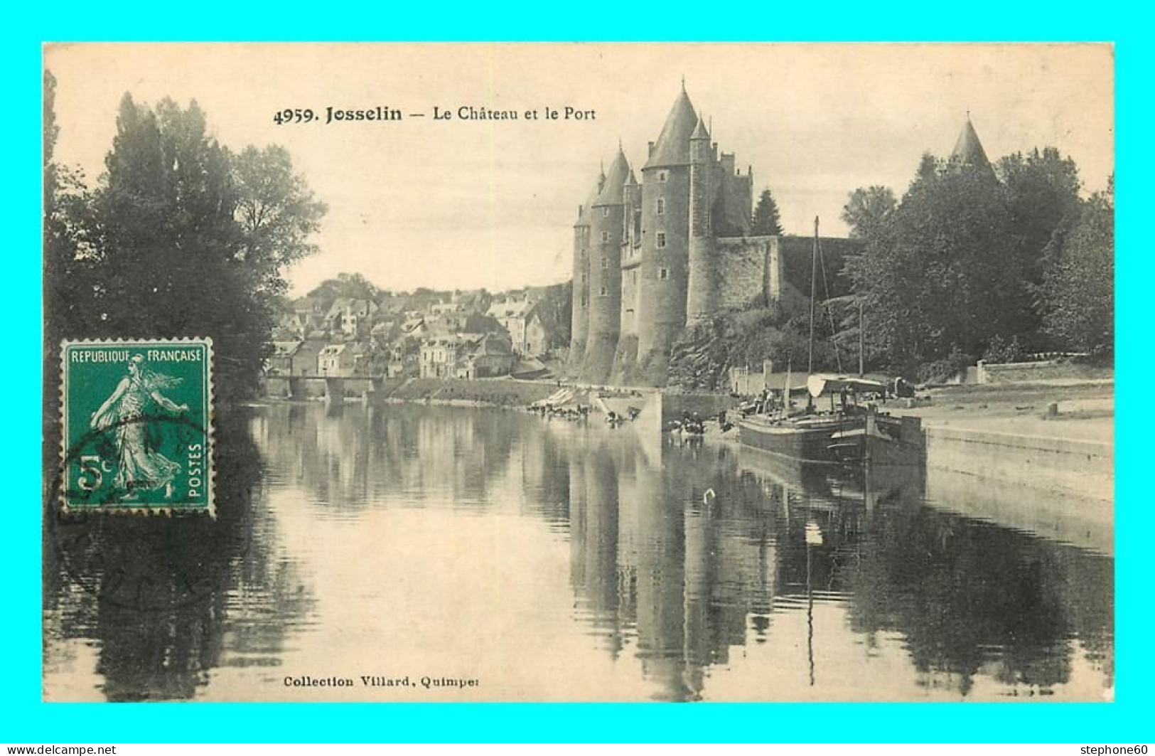 A794 / 151 56 - JOSSELIN Chateau Et Le Port ( Péniche ) - Josselin